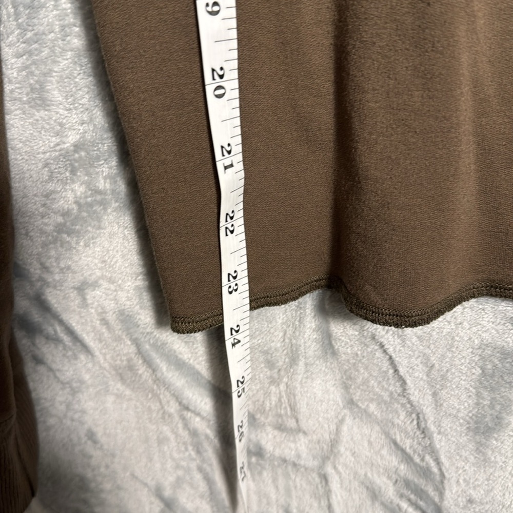 Bobi Los Angeles shirt women’s top oversized medium long sleeved‎ brown soft - Picture 5 of 8